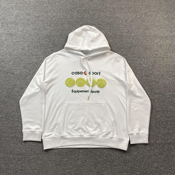 パーカー・フーディ Casablanca White cotton sweatshirt Casablanca White Cotton Sweatshirt